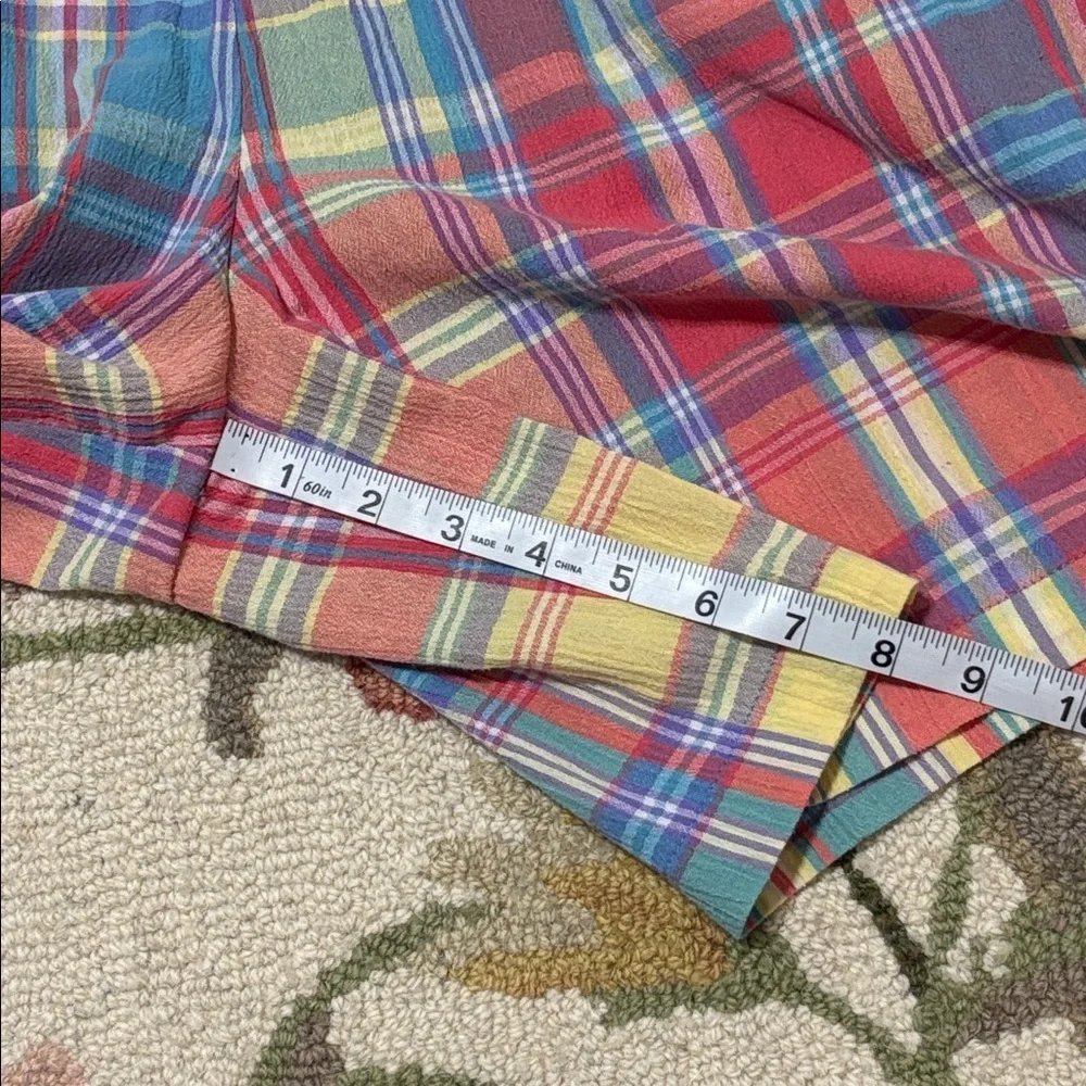 Koret 90s Plaid Shorts, Wide Leg, Vintage, Grandmacore, Large - Picture 4 of 7